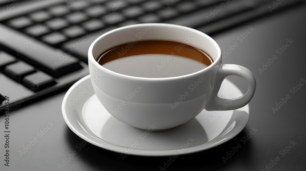 Morning in a tech office boosting productivity with coffee and innovative ideas Morning in a tech office boosting productivity with coffee and innovative ideas