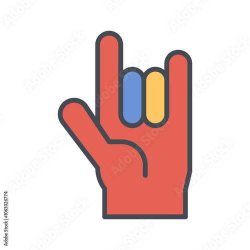 Love You Gesture Vector Icon