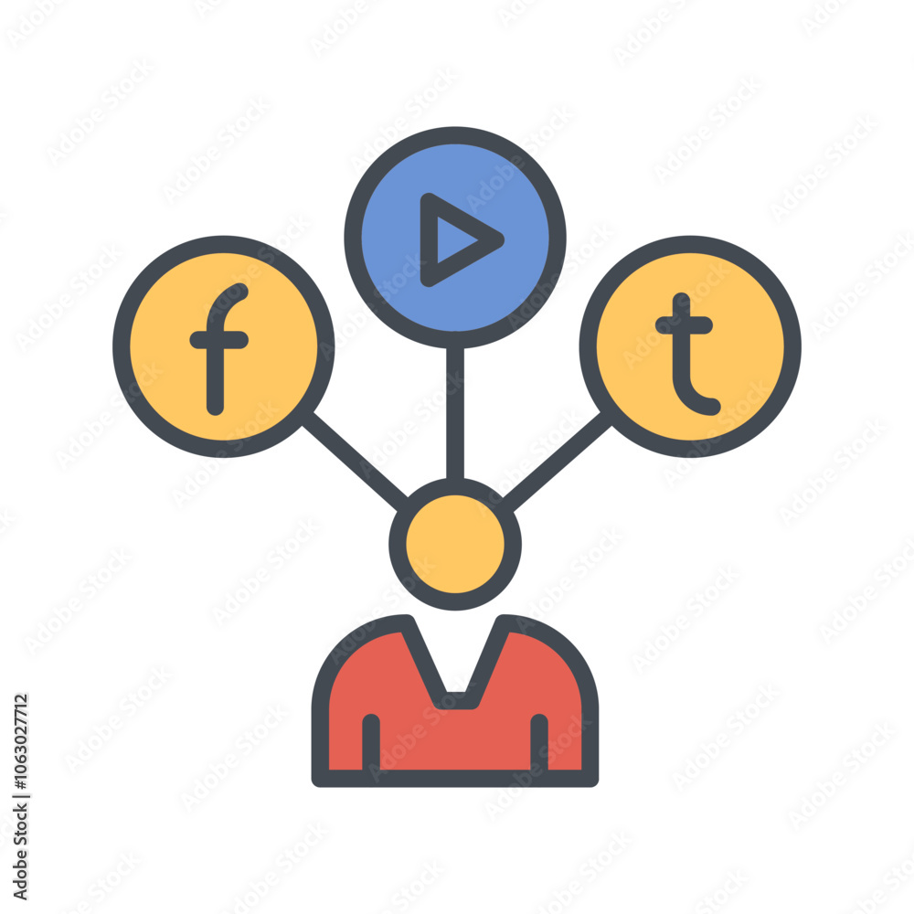 Social Media Influencer Vector Icon Social Media Influencer Vector Icon