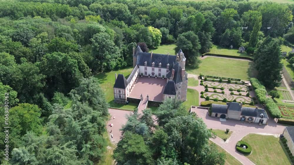 drone video Blancafort castle france europe drone video Blancafort castle france europe