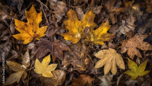 fallen autumn leaves