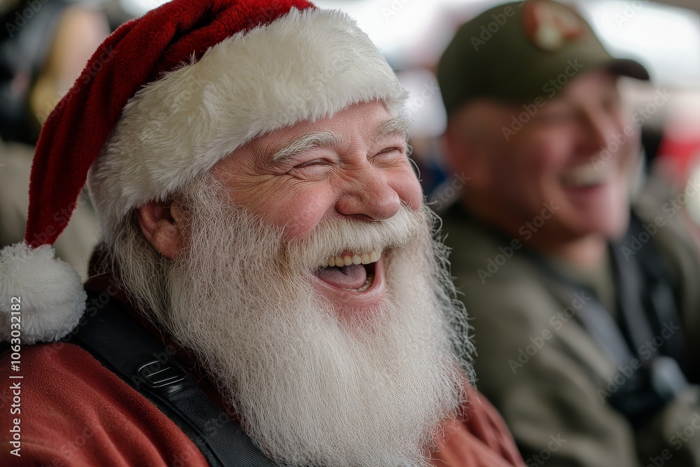 © snezhkina - Santa's participation in a beard contest