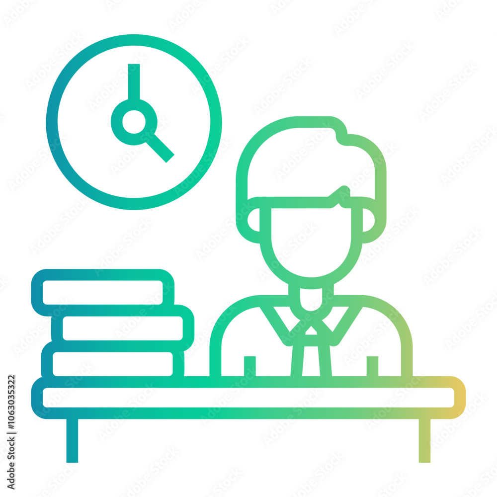 burden Line Gradient Icon burden Line Gradient Icon