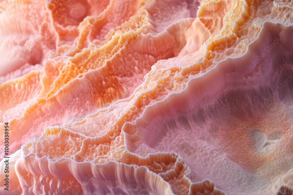An abstract pastel landscape with undulating shapes and vibrant colors that evoke a sense of movement, flow, and the beauty of natural formations. An abstract pastel landscape with undulating shapes and vibrant colors that evoke a sense of movement, flow, and the beauty of natural formations.