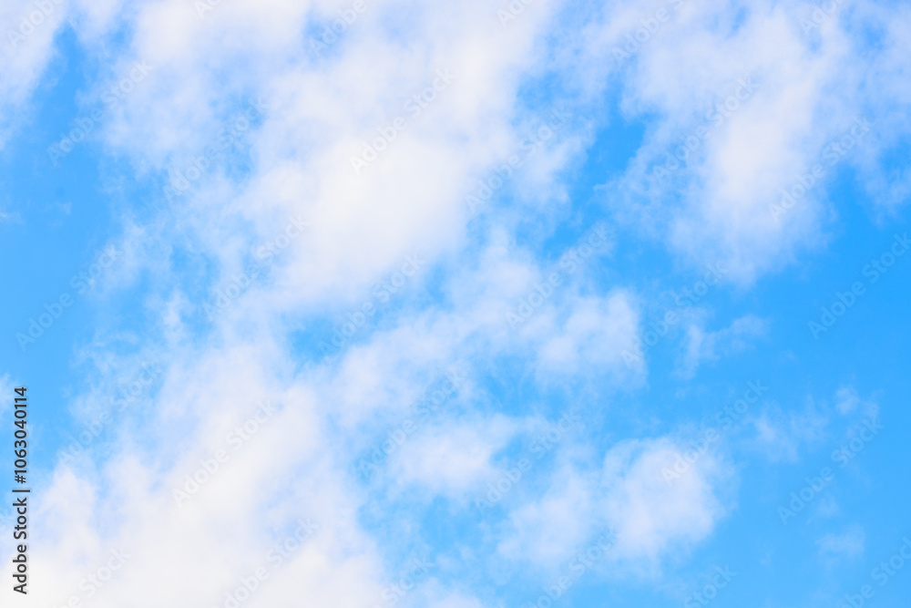 idyllic tender color blue sky fluffy cloud scape aerial atmosphere background simply view idyllic tender color blue sky fluffy cloud scape aerial atmosphere background simply view