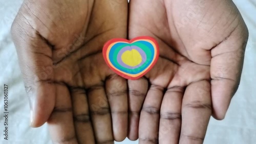 Hands holding heart