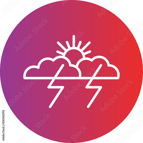 Storm Vector Icon Style