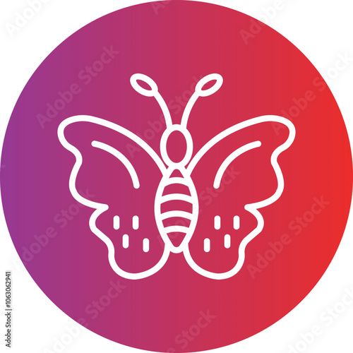 Butterfly Vector Icon Style