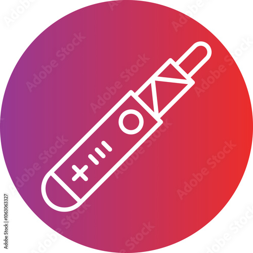 Vaping Addiction Vector Icon Style