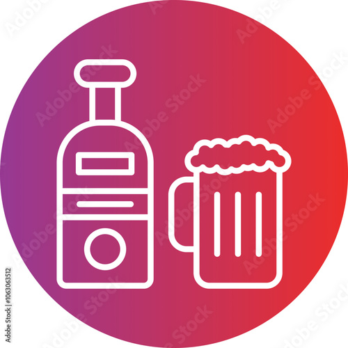 Alcohol Vector Icon Style