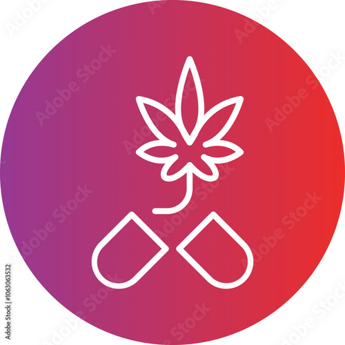 Hashish Vector Icon Style