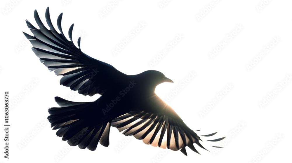Fototapeta premium flying birds silhouette png