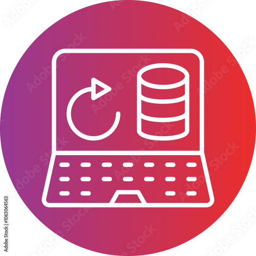 Data Portability Vector Icon Style