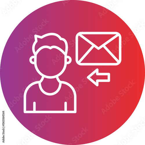 Recipient Vector Icon Style
