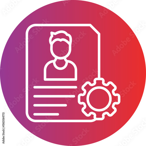 De Identification Vector Icon Style