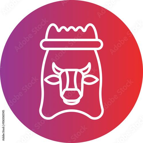 Animal Feed Vector Icon Style