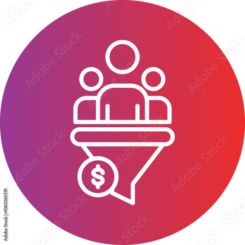 Cost Per Lead Vector Icon Style