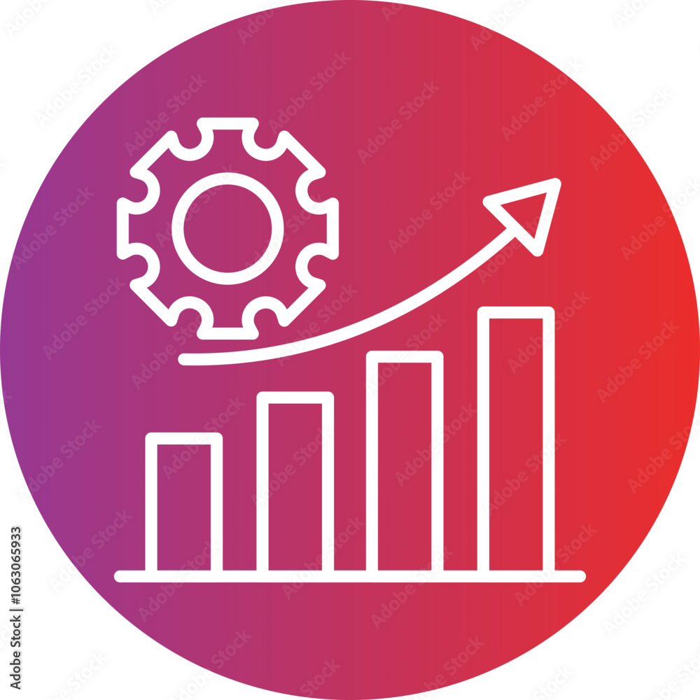 Statistics Report Vector Icon Style Statistics Report Vector Icon Style