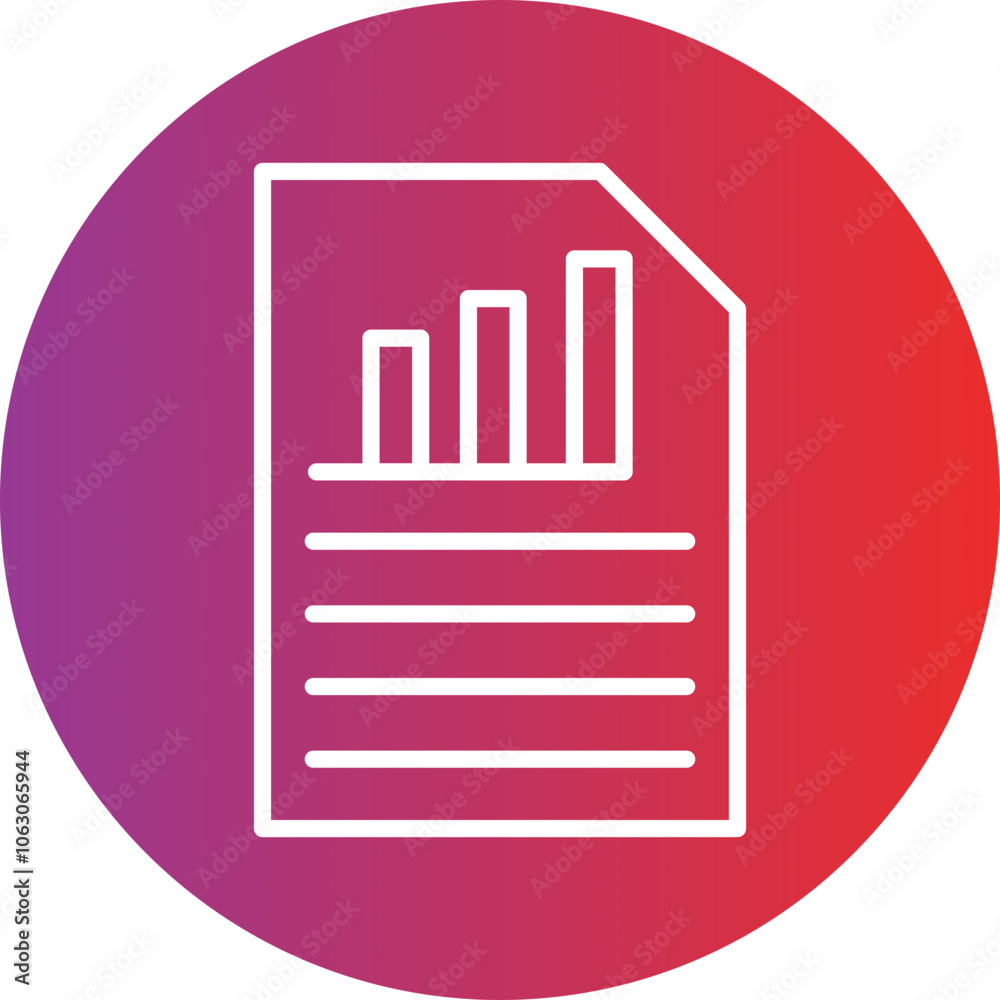 Report File Vector Icon Style Report File Vector Icon Style