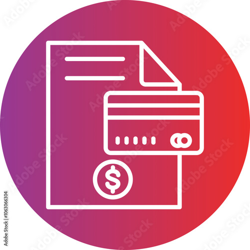 Credit Report Vector Icon Style