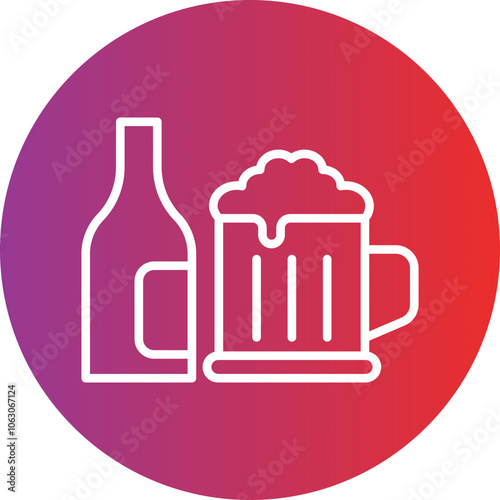 Craft Beer Vector Icon Style