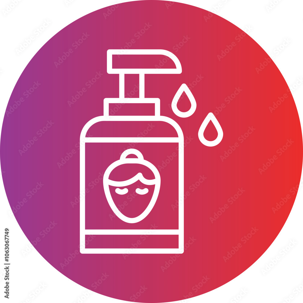 Face Wash Vector Icon Style Face Wash Vector Icon Style