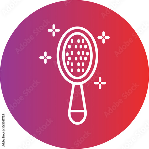 Baby hairbrush Vector Icon Style