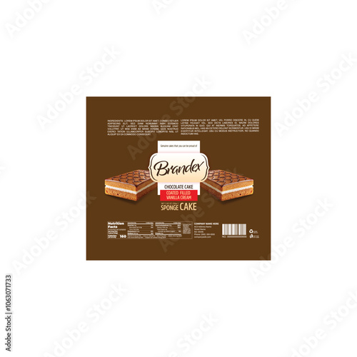 Chocolate Wafer packaging design - eps