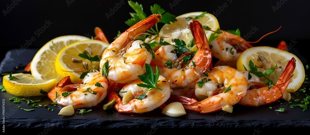3D Grilled Shrimp with Lemon and Garlic
3D Grilled Shrimp with Lemon and Garlic