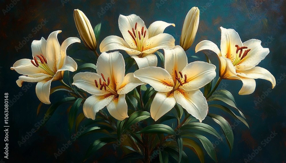 flowers lillies white, white lilies, flowers, floral arrangement, garden blooms
