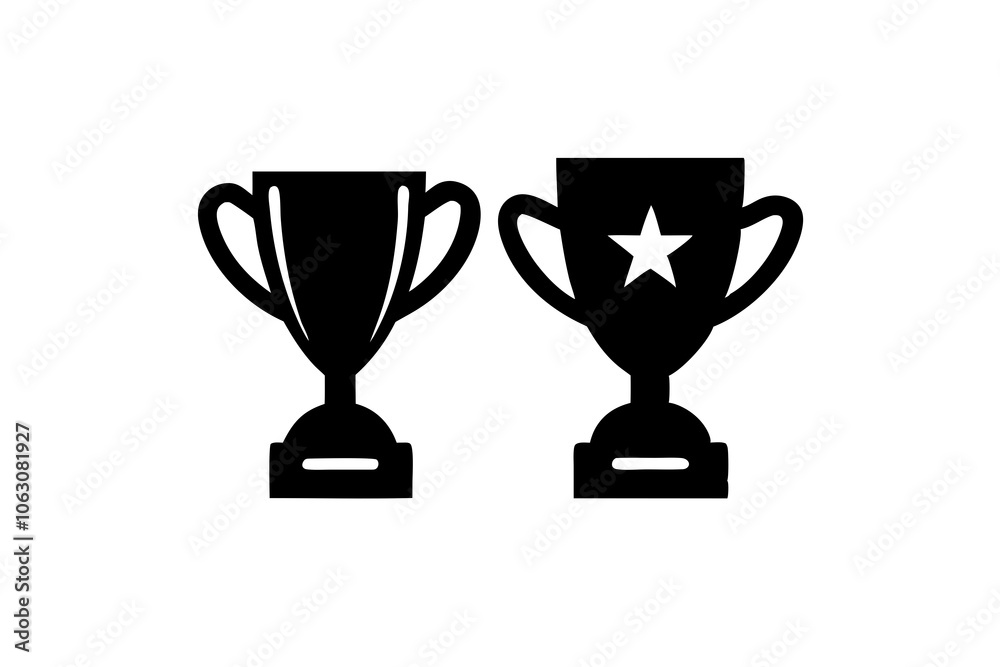 Set of Trophy icon logo vector template, Education icon concepts, Creative design on white background. Set of Trophy icon logo vector template, Education icon concepts, Creative design on white background.