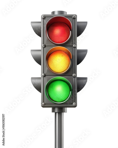 traffic light isolated