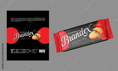 Biscuits packaging design - eps 