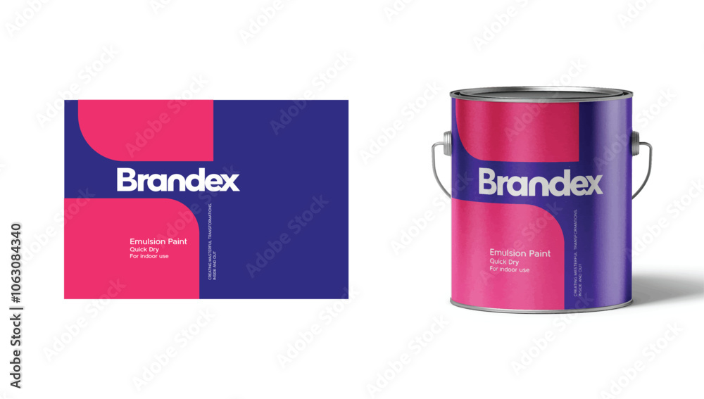 Brandex Paint Packaging Design Template – Editable EPS for Art Supplies and DIY Projects Brandex Paint Packaging Design Template – Editable EPS for Art Supplies and DIY Projects