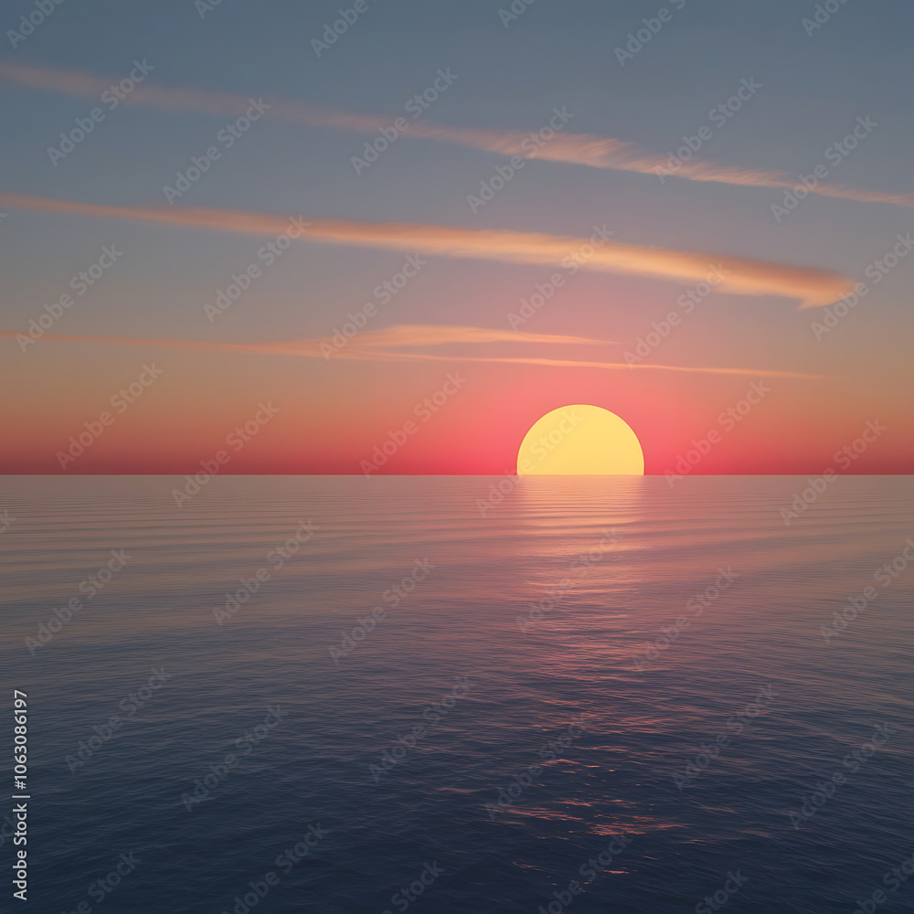 Beach and sunset Generative AI
Beach and sunset Generative AI