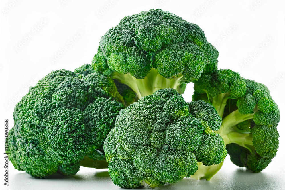 fresh broccoli on white background fresh broccoli on white background