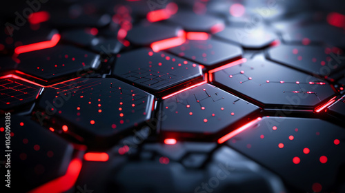 Abstract digital futuristic design. Advanced technology concept.