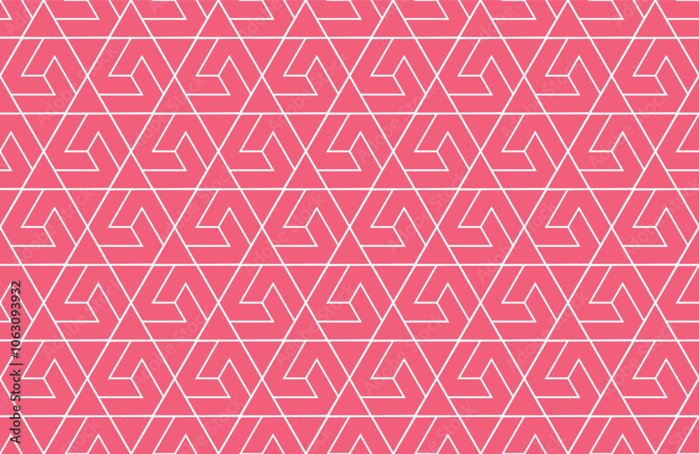 Abstract geometric pattern. A seamless vector background. White and pink ornament. Graphic modern pattern. Simple lattice graphic design Abstract geometric pattern. A seamless vector background. White and pink ornament. Graphic modern pattern. Simple lattice graphic design