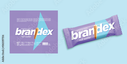 Wafer Fingers packaging design - eps