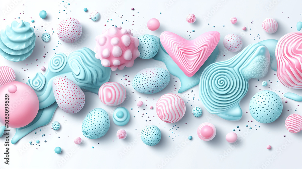 Abstract background with geometric shapes and colorful patterns, featuring soft pastel colors like pink and blue. design evokes playful and modern aesthetic, perfect for creative projects Abstract background with geometric shapes and colorful patterns, featuring soft pastel colors like pink and blue. design evokes playful and modern aesthetic, perfect for creative projects