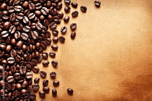 Wallpaper Mural A white coffee cup with a black coffee in it sits on a table with a pile of coff Torontodigital.ca