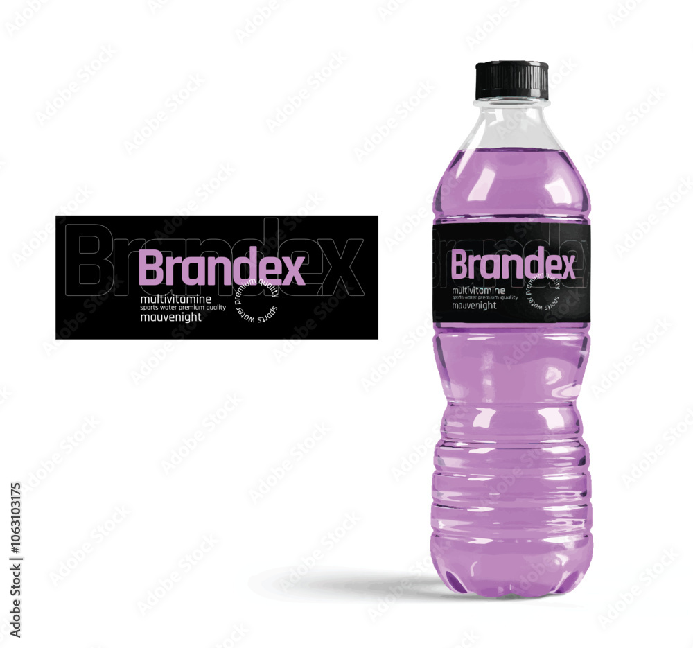 Foto Vibrant Multivitamin Energy Drinks packaging design - eps