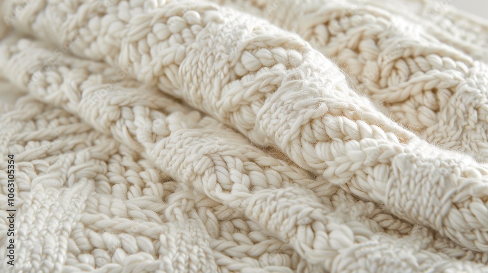 Hand-Knitted Wool Scarf: This warm scarf, made of soft organic wool, showcases beautiful hand-knit patterns, perfect for cozying up on chilly days.
