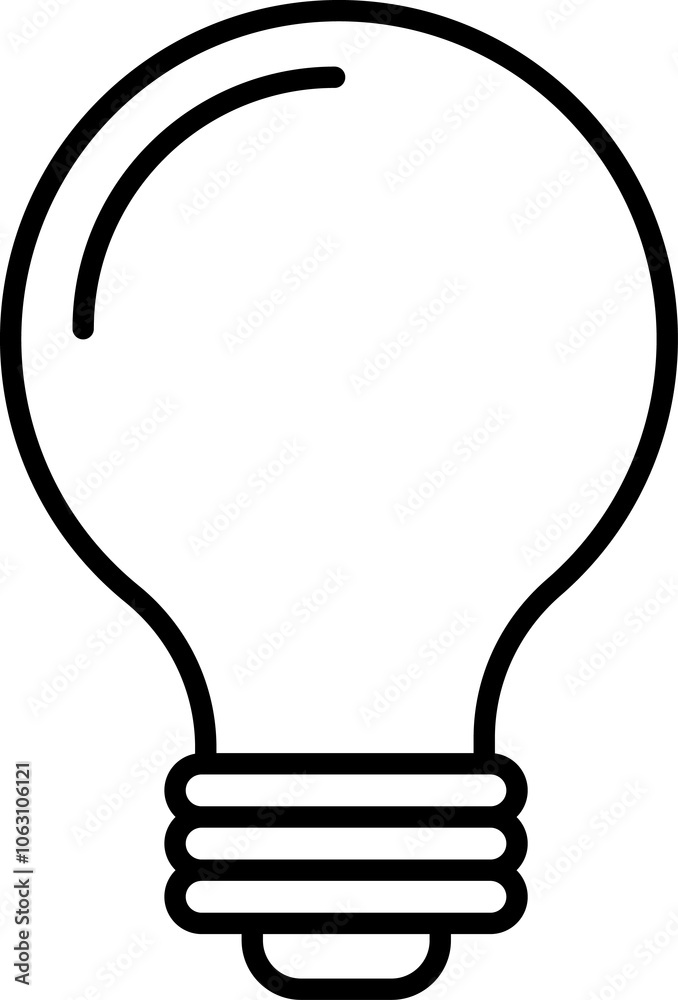 Light Bulb line icon, isolated on white background. Idea sign, solution, thinking concept. Lighting Electric lamp, electricity, shine, shiny. Flat style for graphic design, logo, web site, UI. Light Bulb line icon, isolated on white background. Idea sign, solution, thinking concept. Lighting Electric lamp, electricity, shine, shiny. Flat style for graphic design, logo, web site, UI.