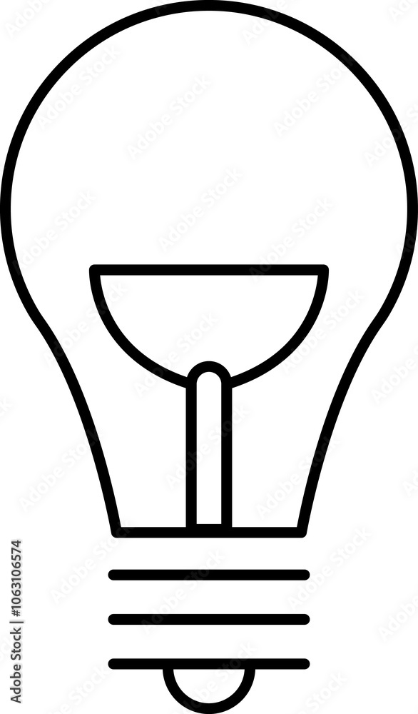 Light Bulb line icon, isolated on white background. Idea sign, solution, thinking concept. Lighting Electric lamp, electricity, shine, shiny. Flat style for graphic design, logo, web site, UI. Light Bulb line icon, isolated on white background. Idea sign, solution, thinking concept. Lighting Electric lamp, electricity, shine, shiny. Flat style for graphic design, logo, web site, UI.