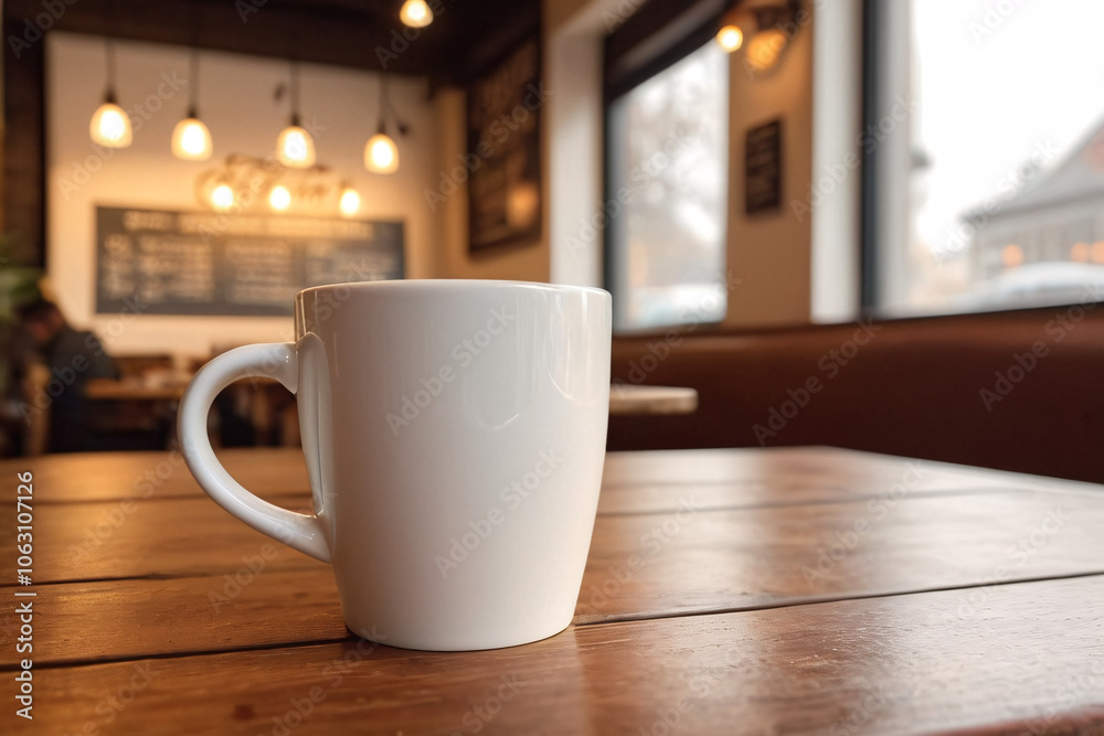 a white coffee cup mockup in different settings, backgrounds a white coffee cup mockup in different settings, backgrounds