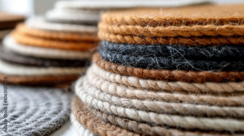 Hand-Felted Wool Coasters: Crafted by hand from durable, compressed wool, these coasters protect surfaces from heat and moisture while adding a soft touch.
Hand-Felted Wool Coasters: Crafted by hand from durable, compressed wool, these coasters protect surfaces from heat and moisture while adding a soft touch.
