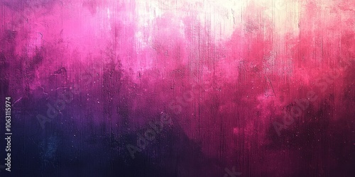 Retro grainy gradient banner background pink purple grain texture magenta glowing light blurred colors poster backdrop design, Generative AI