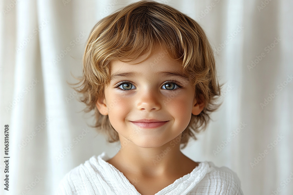 portrait of an white little boy with a smile portrait of an white little boy with a smile