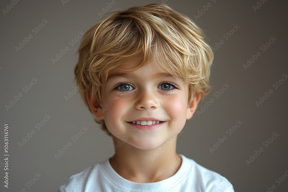 portrait of an white little boy with a smile portrait of an white little boy with a smile